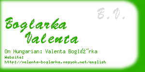 boglarka valenta business card